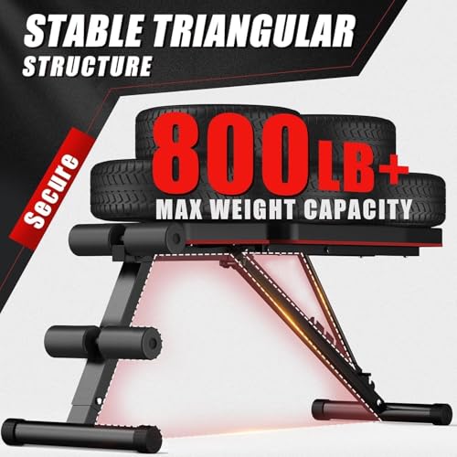Adjustable Weight Bench for Home Gym, 800 LB Incline Decline Strength Training M735