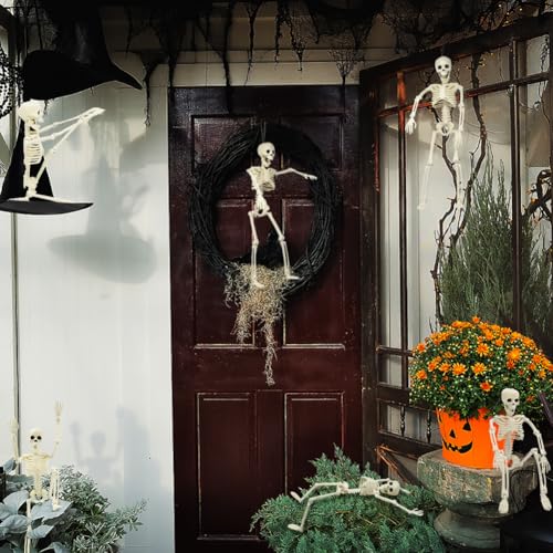 UMEELR 5.9FT Poseable Life Size Skeleton for Halloween Decoration B873000