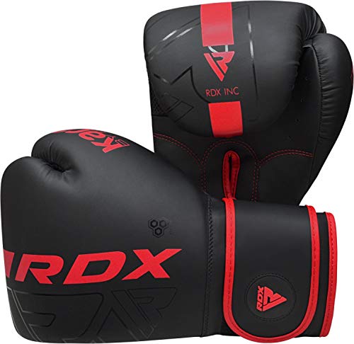 RDX Boxing Gloves Pro Training Sparring Maya Hide Leather Muay Thai MMA Kickboxing Adult Ventilated Palm R71478