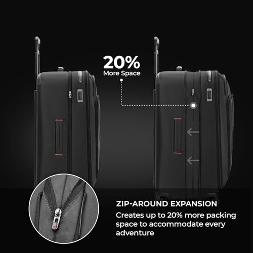 Briggs & Riley 22" Carry On Expandable Spinner - Softside Luggage, Black G487462
