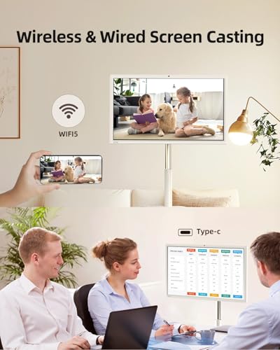 25 Inch Portable Smart TV with Touchscreen, Android 14, 8GB RAM + 128GB Storage A4881