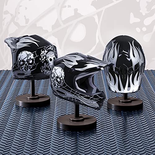 SLMOTO Dot Youth Kids Motocross Offroad Helmet with Goggles and Gloves Blue Skull D851858