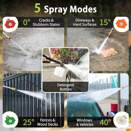 4000 PSI Electric Pressure Washer with 4 Nozzles and Foam Cannon W613877