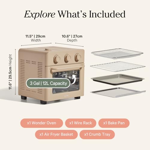 Our Place Wonder Oven 6-in-1 Air Fryer & Toaster Oven with Steam Infusion, Char J748