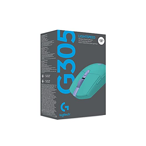 Logitech G305 LIGHTSPEED Wireless Gaming Mouse, Hero 12K Sensor, Black O4133