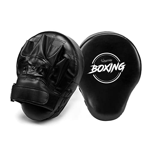 Valleycomfy Boxing Curved Focus Punching Mitts Leatherette Training Pads D262