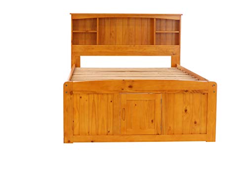 Discovery World Furniture White Full Bookcase Bed with 6 Drawers Z895159