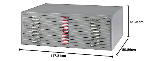 Safco Products 4997WHR Flat File Closed Base for 5-Drawer, White R19808