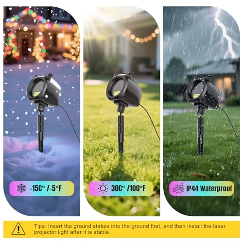 Halloween Christmas Laser Lights Projector Outdoor with Remote Z866