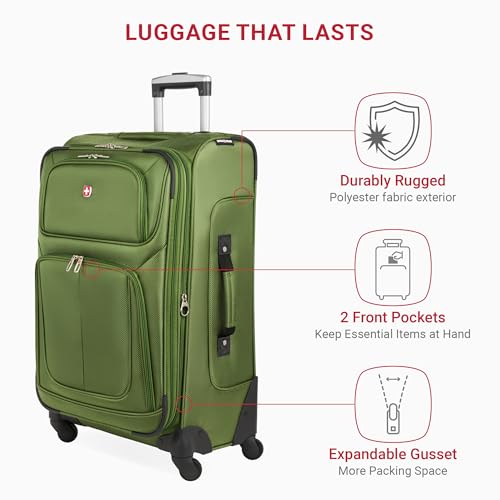 SwissGear Sion Softside Expandable Luggage, Black, 29-Inch C81483
