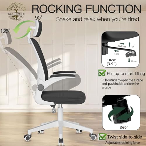 High Back Ergonomic Mesh Office Chair with Adjustable Lumbar Support, Black G2191