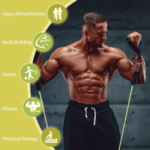 VEICK Resistance Bands with Handles for Home Workout O75059