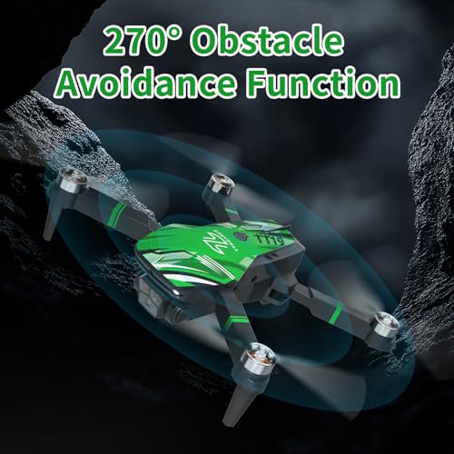 TT19 Drone with 1080P Camera for Adults, Foldable Quadcopter, Green E552