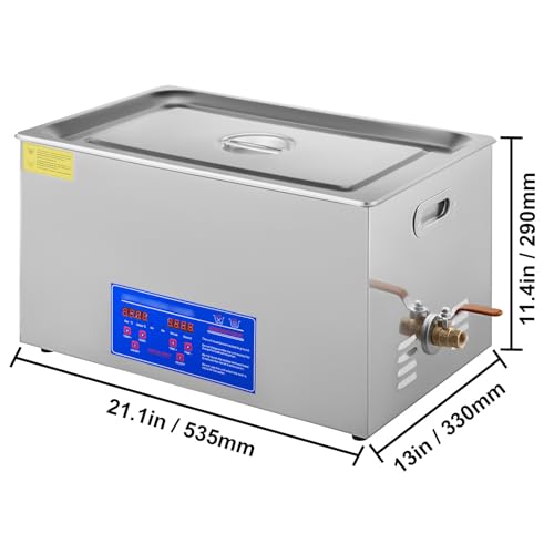 VEVOR Commercial Ultrasonic Cleaner 6L 40kHz with Digital Timer & Heater 110V Q7418