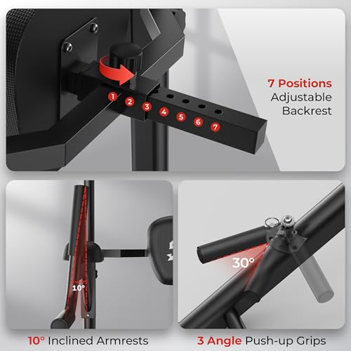 Sportsroyals Pull Up Bar Dip Station Power Tower Home Gym Strength Training Equipment R739989