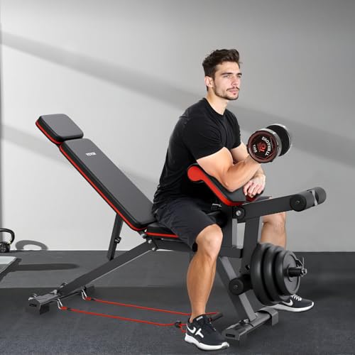 VEVOR 800lbs Adjustable Weight Bench Press for Home Gym Strength Training E67387