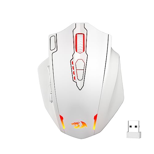 Redragon M908 Impact RGB MMO Gaming Mouse with 12 Side Buttons, 12400 DPI U713989