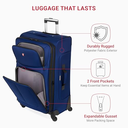 SwissGear Sion Softside Expandable Luggage, Black, 29-Inch C81483