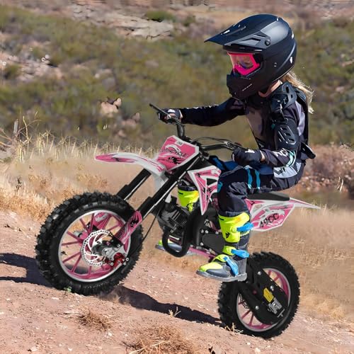 Kids Dirt Bike 49cc Gas Mini Motorcycle Off Road Pink Q561898