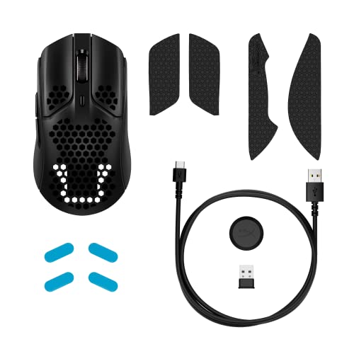 HyperX Pulsefire Haste Wireless Gaming Mouse, 61g, 100 Hour Battery, Black C679180