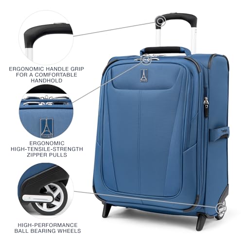Travelpro Maxlite 5 Softside Expandable 2 Wheel Carry-On Luggage, Burgundy, 22-Inch Q6258