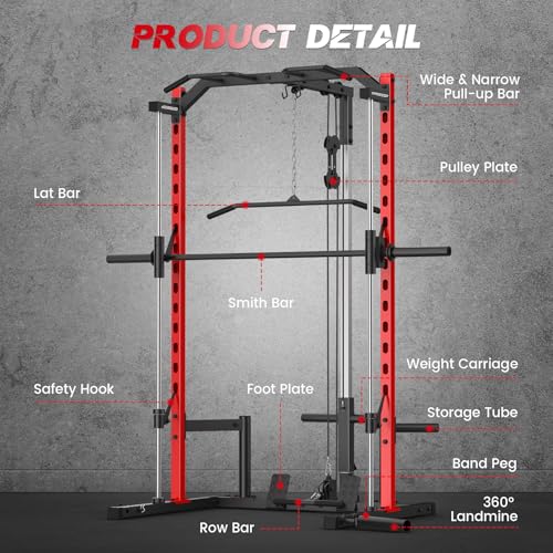 Smith Machine with LAT-Pull Down and Cable Crossover D427