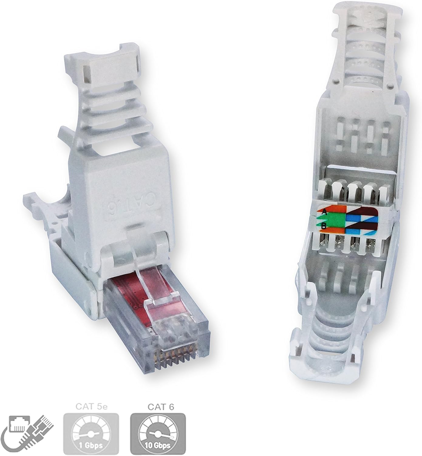 RJ45 CAT6 Tool-Less Modular Connectors S2762