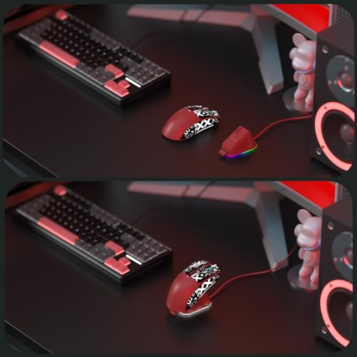Attack Shark X11 59g Superlight Wireless Gaming Mouse with RGB Charging Dock, Black W869