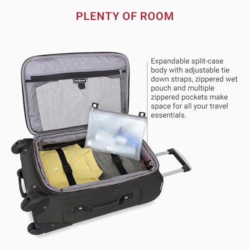 SwissGear Sion Softside Expandable Luggage, Black, 29-Inch C81483