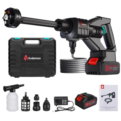 Cordless Pressure Washer 800PSI 1.5GPM with 6-in-1 Nozzle Y623372