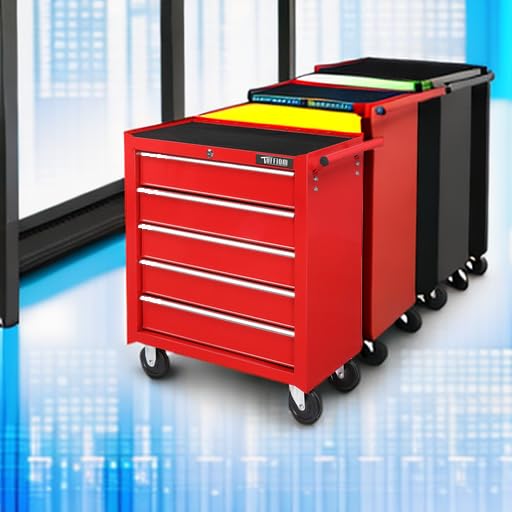 TUFFIOM 5-Drawer Rolling Tool Chest with Lockable Wheels R211166