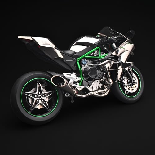 Die Cast Motorcycle 1:6 Scale Kawasaki H2R Alloy Racing Model L8357