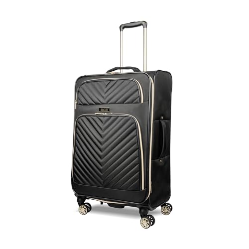 Kenneth Cole REACTION Chelsea Chevron Quilted Luggage, Black, 24-Inch V572