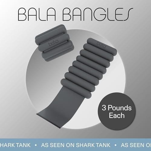 Bala Bangles Wrist & Ankle Weights Adjustable Silicone Set for Women Men Y10032