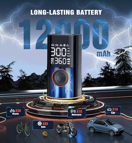 Portable Tire Inflator Cordless Air Pump with Digital Gauge 150PSI R45943