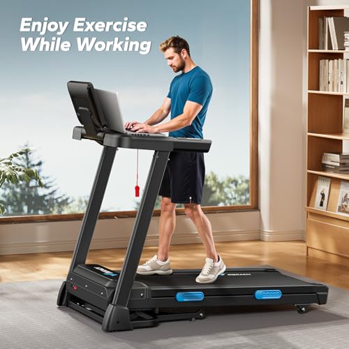 MERACH Foldable Treadmill with Incline, 7.5MPH Quiet for Home M910