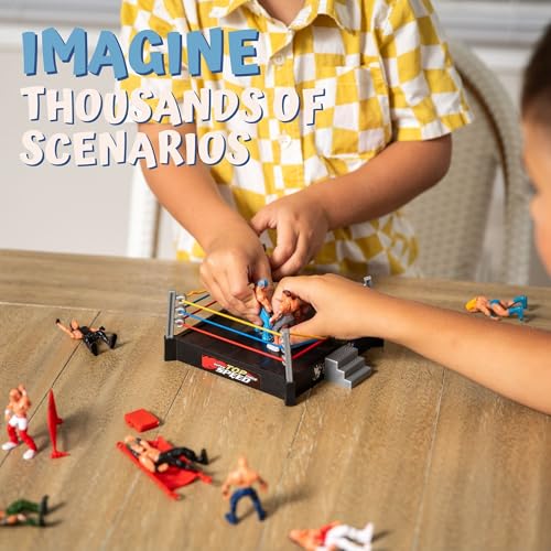 ToyVelt Ring Playset with 32-Piece Wrestling Action Figures for Boys 8-12 P775429