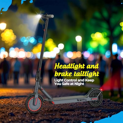 Electric Scooter with 10" Solid Tires, 500W Motor, 22 Miles Range, Folding D4827