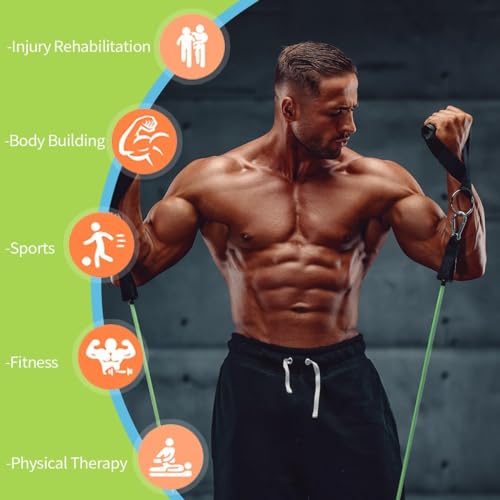 VEICK Resistance Bands with Handles for Home Workout O75059