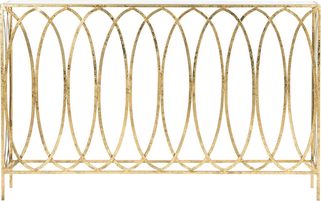 Safavieh Home Carina Gold Foil Glass Console Table S95666