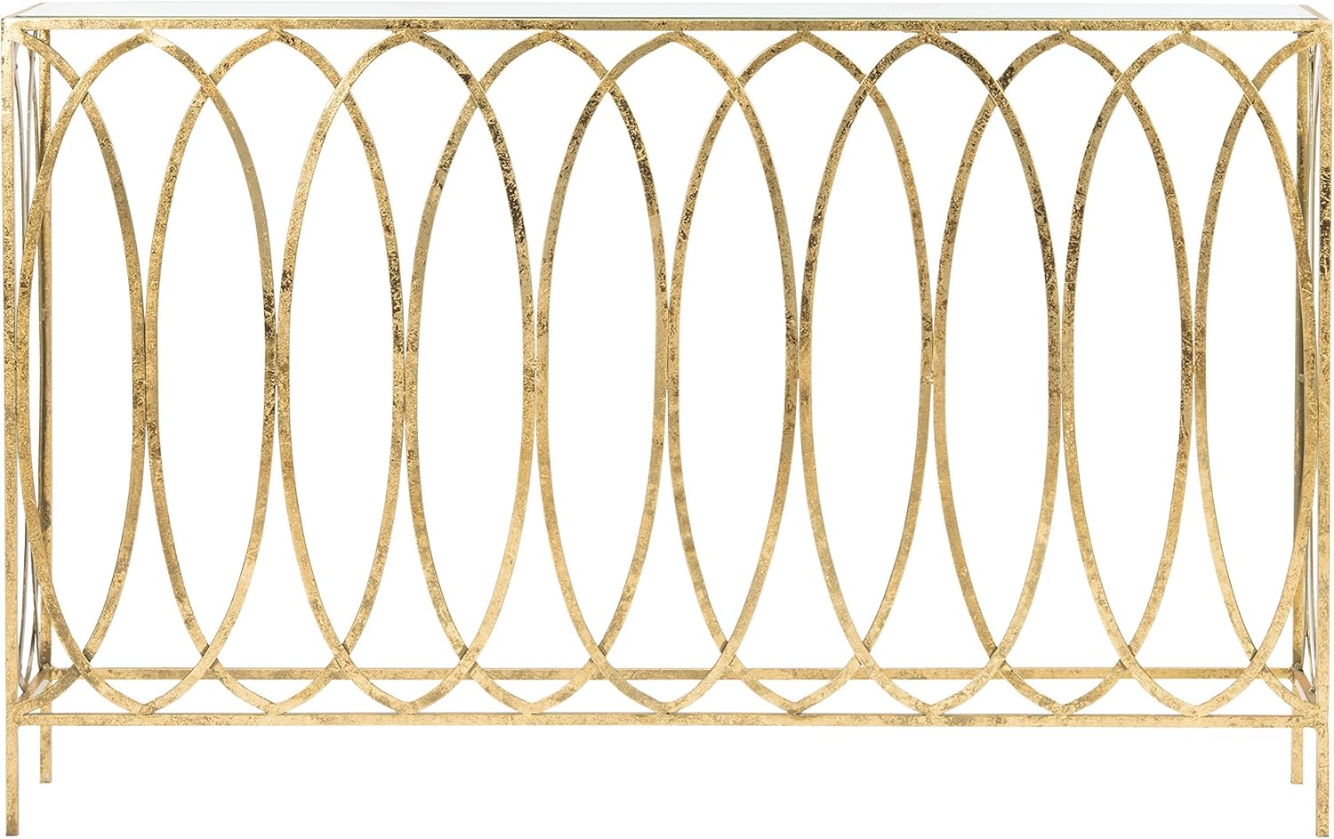 Safavieh Home Carina Gold Foil Glass Console Table S95666