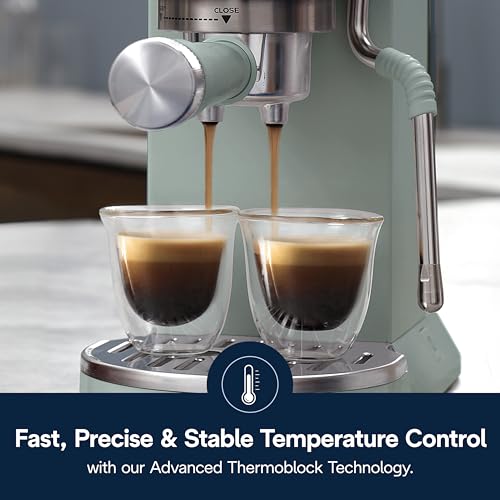De'Longhi Dedica Duo Compact Espresso Machine with Milk Frother, Stainless Steel C1989