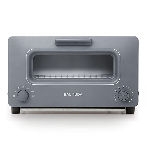 BALMUDA The Toaster Steam Oven Toaster, 5 Cooking Modes, Gray, US Version Z54734