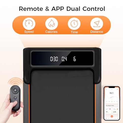 GORISE Walking Pad, Under Desk Treadmill with Incline and Remote Control Y819748