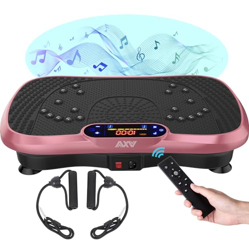 AXV Vibration Plate Fitness Platform Exercise Machine for Full Body Workout Q37919