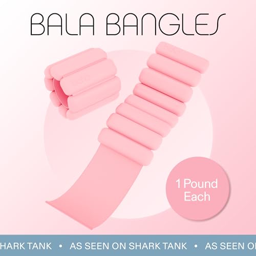 Bala Bangles Wrist & Ankle Weights Adjustable Silicone Set for Women Men Y10032