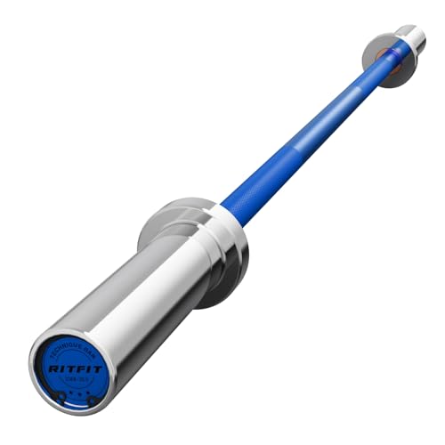 RITFIT Olympic Barbell 4ft/6ft 2 Inch Weight Bar for Strength Training, 500lbs Capacity F369