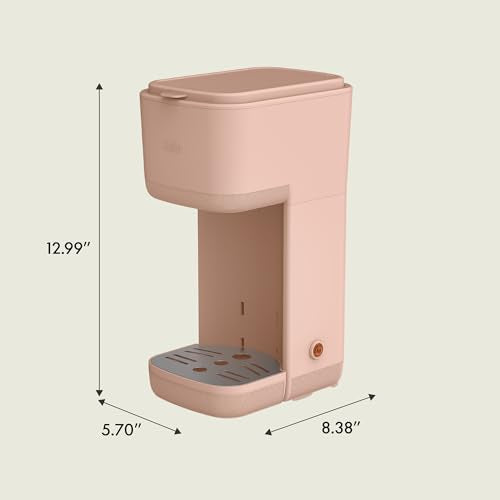 BELLA Single Serve Coffee Maker, K Cup & Ground Compatible, Auto Shutoff X237