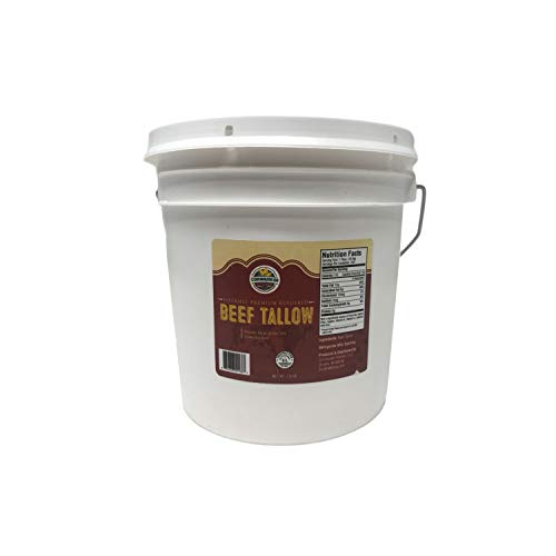 Cornhusker Kitchen Grass Fed Beef Tallow, 7.5 Lbs (Beef Tallow)