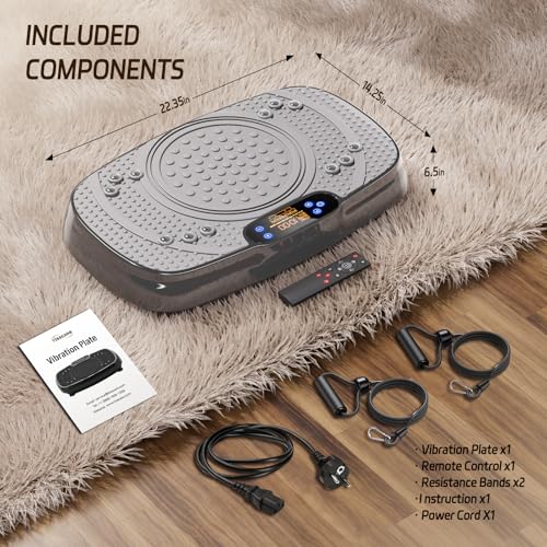 TISSCARE Vibration Plate Exercise Machine for Whole Body Workout at Home A527